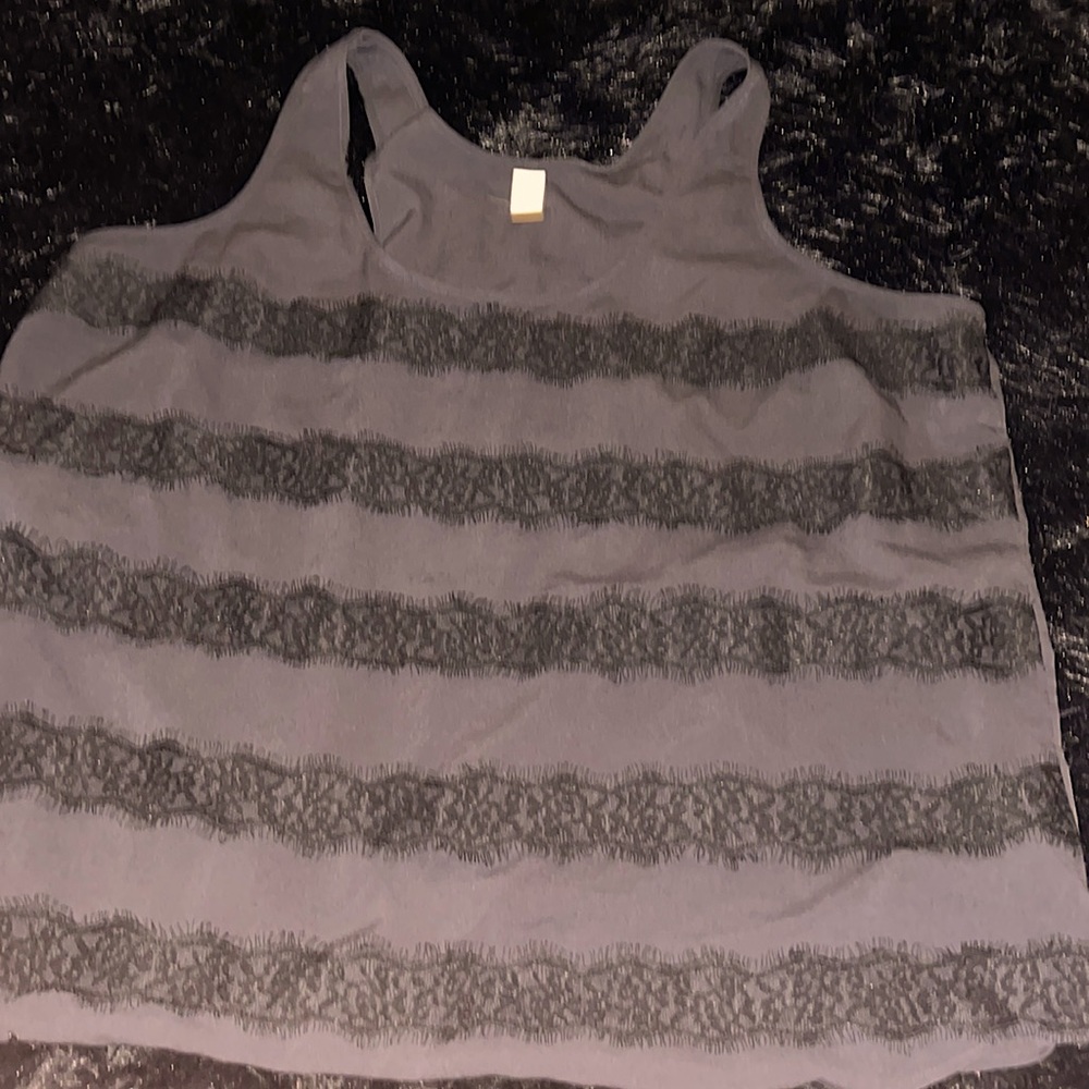 Old navy tank top lace and sheer top